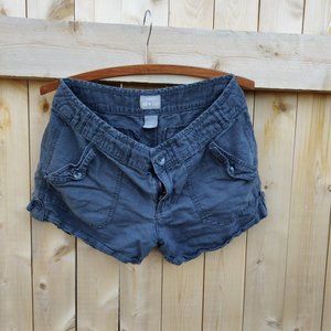 Women's sz 8.Converse shorts, Faded Gray / blue